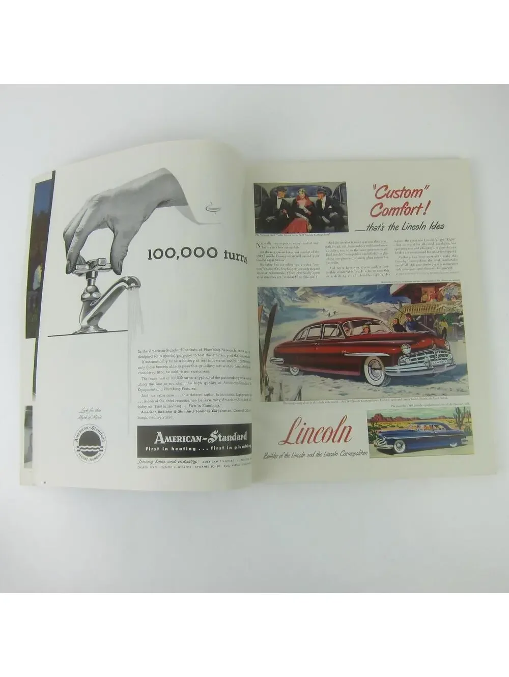 Vintage FORTUNE Magazine March 1949 Arthur Lidov Cover Studebaker Lincoln Ads